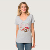Baseball Sister Love Speel Baseball Funny T-shirt (Voorkant volledig)