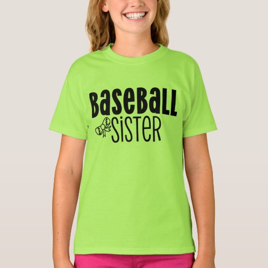 Baseball Sister T-shirt (Voorkant)
