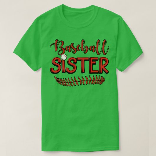 Baseball Sister T-shirt (Design voorkant)
