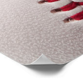 Baseball - Sjabloon sport Baseball Achtergrond Poster (Hoek)