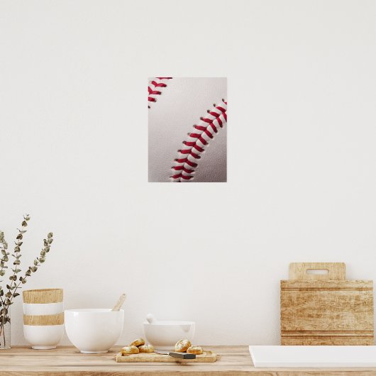 Baseball - Sjabloon sport Baseball Achtergrond Poster (Keuken)