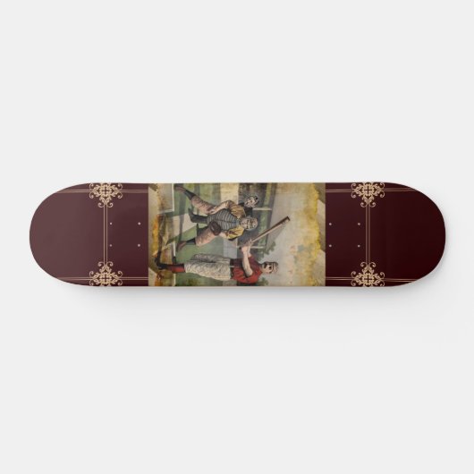 Baseball: skateboard (Horizontaal)