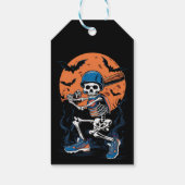 Baseball Skeleton Halloween Baseball Halloween Cadeaulabel (Achterkant)