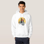 Baseball Skeleton Halloween Baseball Halloween Hoodie (Voorkant volledig)