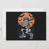 Baseball Skeleton Halloween Baseball Halloween Kaart (Voorkant)