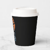 Baseball Skeleton Halloween Baseball Halloween Papieren Bekers (Links)