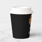 Baseball Skeleton Halloween Baseball Halloween Papieren Bekers (Rechts)