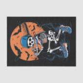 Baseball Skeleton Halloween Baseball Halloween Tissuepapier (Voorkant)