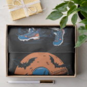 Baseball Skeleton Halloween Baseball Halloween Tissuepapier (Geschenk)