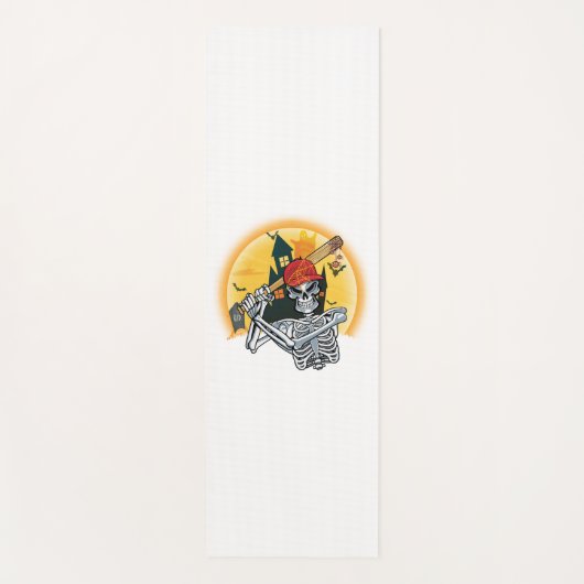 Baseball Skeleton Halloween Baseball Halloween Yogamat (Voorkant)