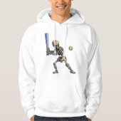 Baseball Skeleton Halloween Hoodie (Voorkant)