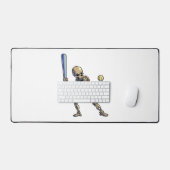 Baseball Skeleton Halloween Mannen Boys Baseball Bureaumat (Keyboard & Muis)