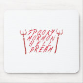 Baseball Skeleton Halloween Mannen Boys Baseball H Muismat (Voorkant)