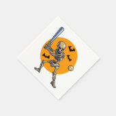 Baseball Skeleton Halloween Mannen Boys Baseball H Servet (Hoek)