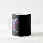 Baseball Skull Drip Baseball Drip Baseball Ice Cre Koffiemok (Voorkant links)