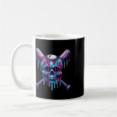 Baseball Skull Drip Baseball Drip Baseball Ice Cre Koffiemok (Links)
