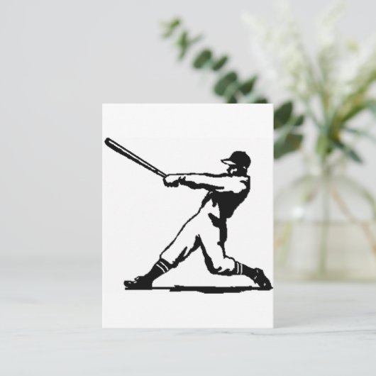 Baseball slaat briefkaart (Staand voorkant)