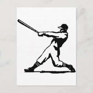 Baseball slaat briefkaart
