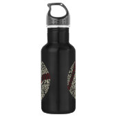 Baseball Slang Wordprogramma Waterfles (Achterkant)