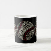 Baseball Slang Words Calligram Cup Koffiemok (Center)