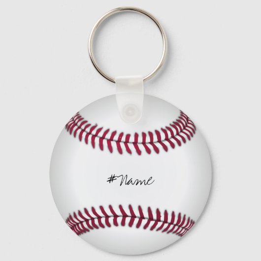 BASEBALL_Sleutelhanger1 (Personaliseren) Sleutelhanger (Voorkant)