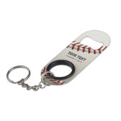 Baseball Sleutelhanger Flessenopener (Voorkant Gekanteld)