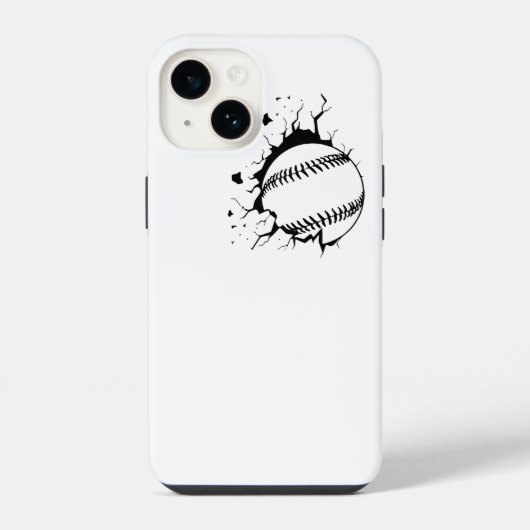 Baseball Smash iPhone Hoesje (Achterkant)