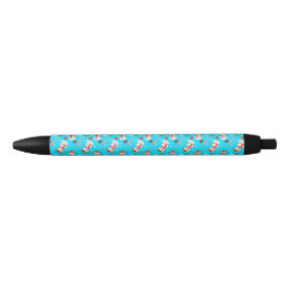 Baseball Sneeuwman Kerst Viering Patroon Zwarte Inkt Pen