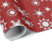 Baseball-sneeuwvlokken Cadeaupapier (Rol Hoek)