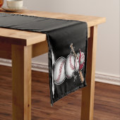 Baseball Snowman Balls Sneeuwkerstcadeautjes Korte Tafelloper (Voorbeeld)