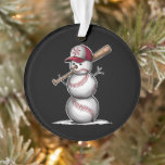 Baseball Snowman Balls Sneeuwkerstcadeautjes Ornament<br><div class="desc">Baseball Snowman Balls Sneeuwkerstcadeautjes</div>