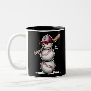 Baseball Snowman Balls Sneeuwkerstcadeautjes Tweekleurige Koffiemok