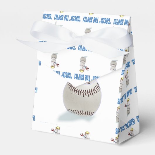 Baseball Snowman Kerstmis Bedankdoosjes (Voorkant Zijde)