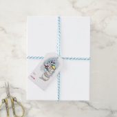 Baseball Snowman Kerstmis Cadeaulabel (Met Touw)