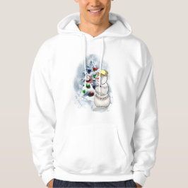 Baseball Snowman Kerstmis Hoodie