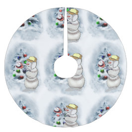 Baseball Snowman Kerstmis Kerstboom Rok