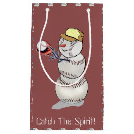 Baseball Snowman Kerstmis Klein Cadeauzakje