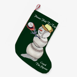 Baseball Snowman Kerstmis Kleine Kerstsok