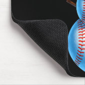 Baseball Snowman Merry Christmas Xmas Pajamas Men  Muismat (Hoek)