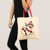 Baseball Sock Monkey Tote Bag (Voorkant (product))