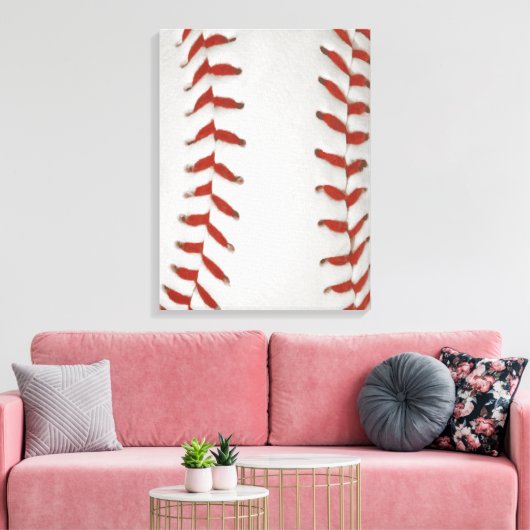 Baseball Softbal Print Patroon Achtergrond (Insitu (Woonkamer))