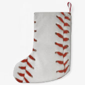 Baseball Softbal Print Patroon Achtergrond Kleine Kerstsok (Achterkant)