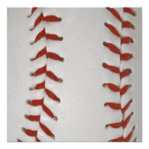 Baseball Softbal Print Patroon Achtergrond Perfect Poster