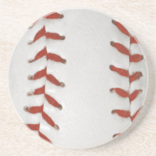 Baseball Softbal Print Patroon Achtergrond Zandsteen Onderzetter