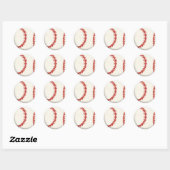Baseball/Softbal Ronde Stickers (Vel)