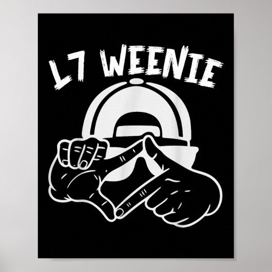 Baseball Softbal Seizoen L7 Weenie Funny Boys Kind Poster (Voorkant)