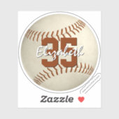 Baseball-softball Aangepast-gesneden VinylSticker Sticker (Vel)