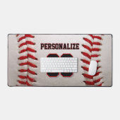 Baseball Softball Aangepaste Naam en Nummer Bureaumat (Keyboard & Muis)