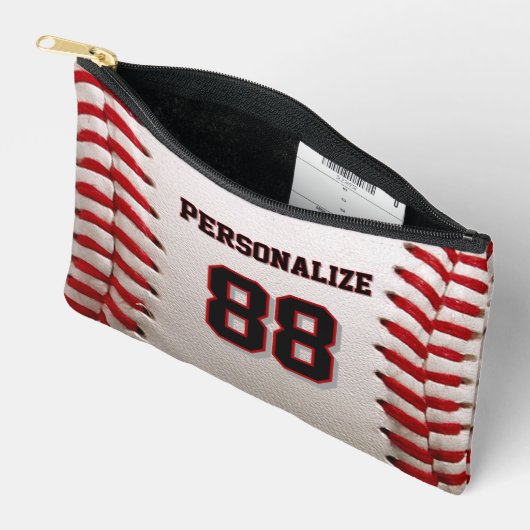 Baseball Softball Aangepaste Naam en Nummer Etui (Open)