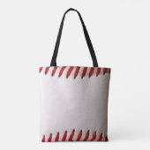 Baseball Softball Aangepaste Naam en Nummer Tote Bag (Achterkant)